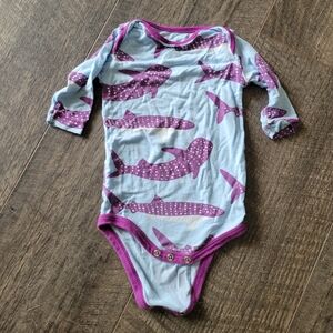 Kickee Pants Long Sleeve Shark Onsie